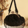 Sequin Dome Handbag – Elegant Evening & Party Clutch