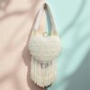 Pearl Heart Luxe Fringe Bag