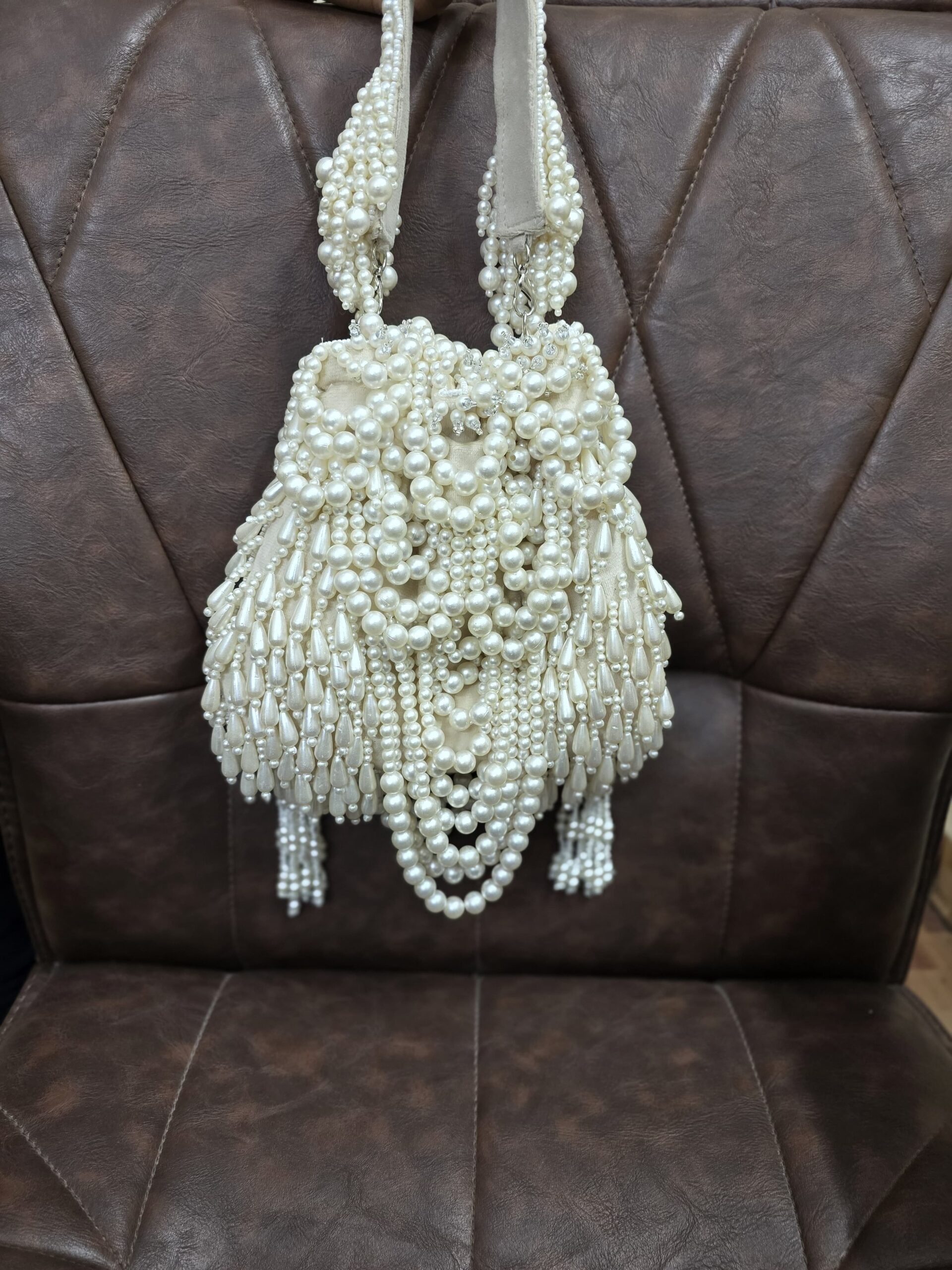 Royal Pearl Cascade Potli