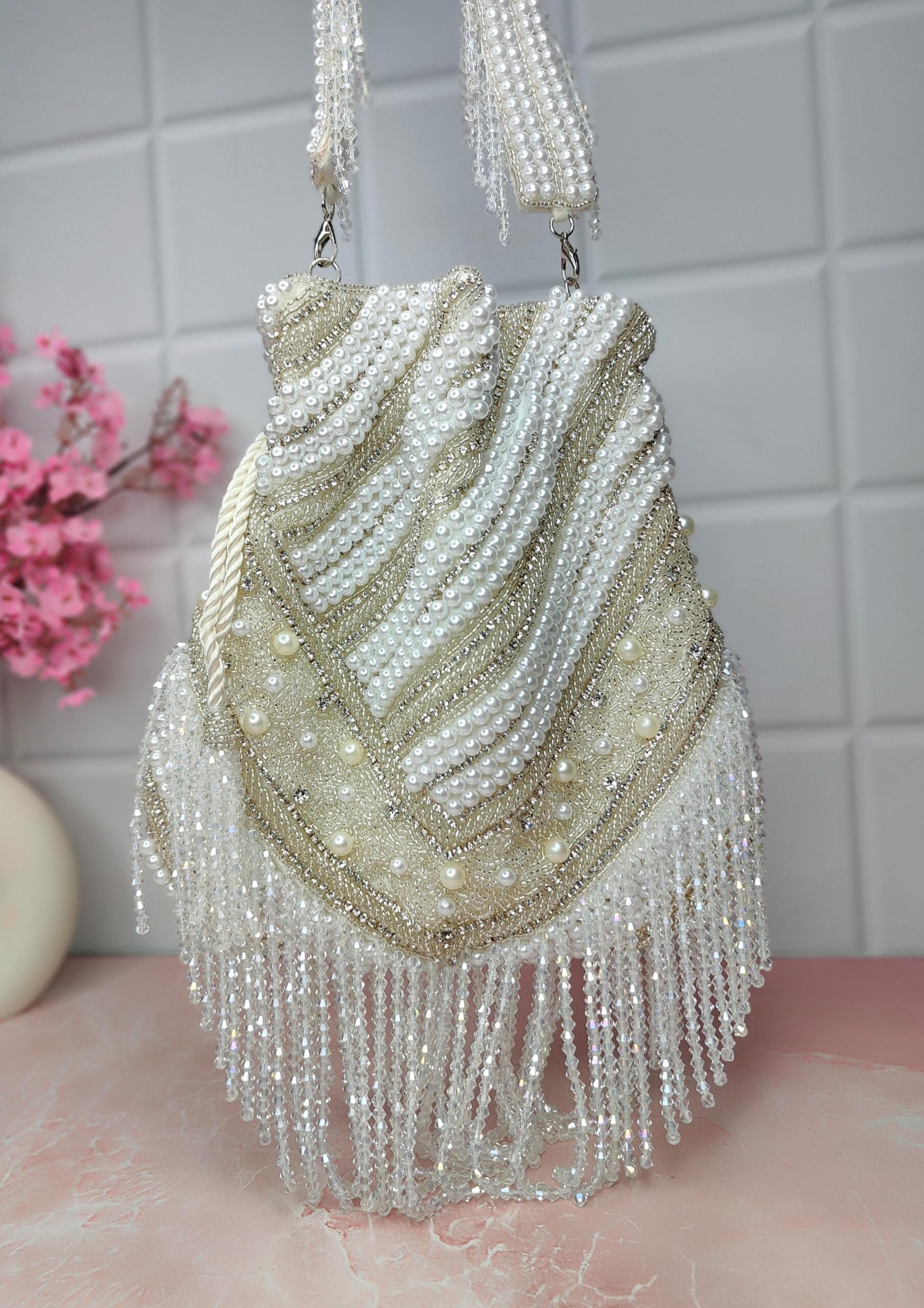 Pearl Wave Luxe Potli