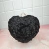 Midnight Bloom Heart Clutch