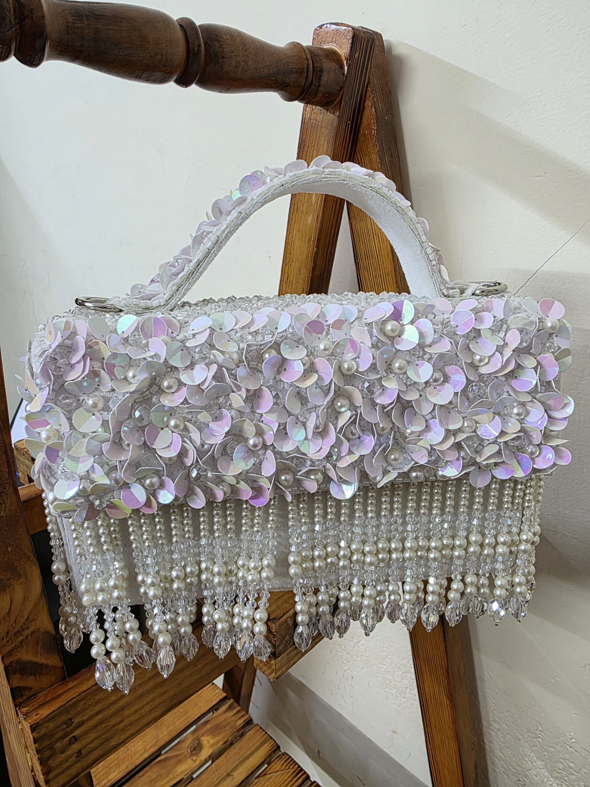 ✨ Pearl Blossom Sequin Handbag ✨