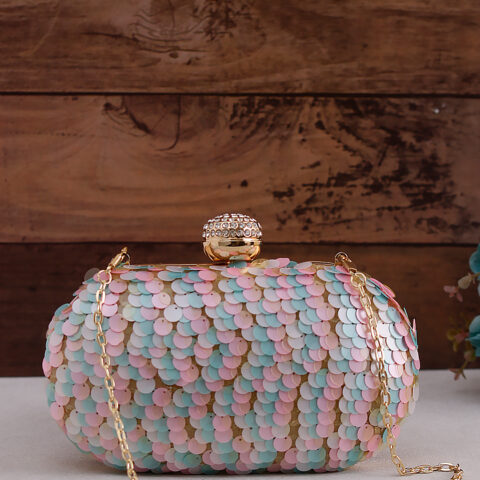 ✨ Pastel Mermaid Sequin Clutch ✨