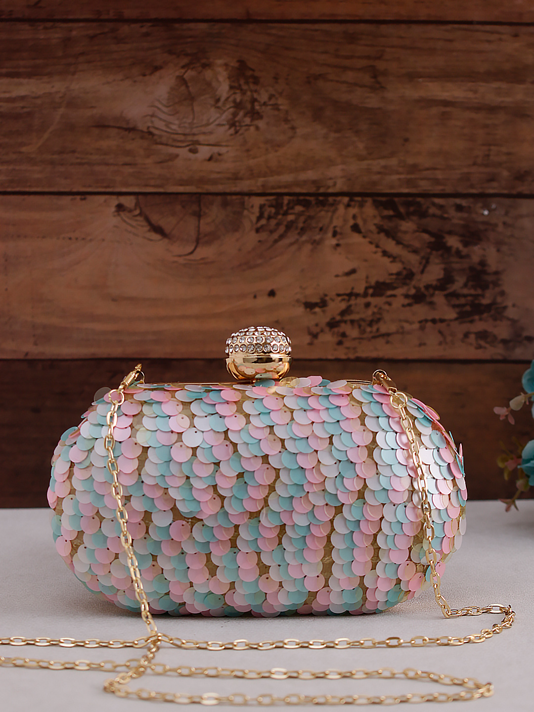 ✨ Pastel Mermaid Sequin Clutch ✨