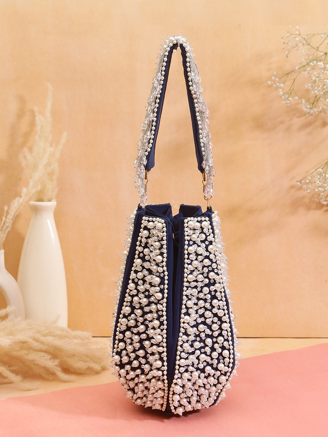 ✨ Pearl Enchant Handcrafted Potli Bag ✨