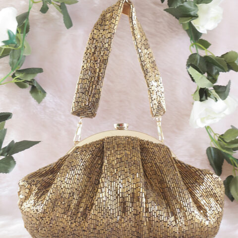 ✨ Luxe Golden Sequin Party Clutch ✨