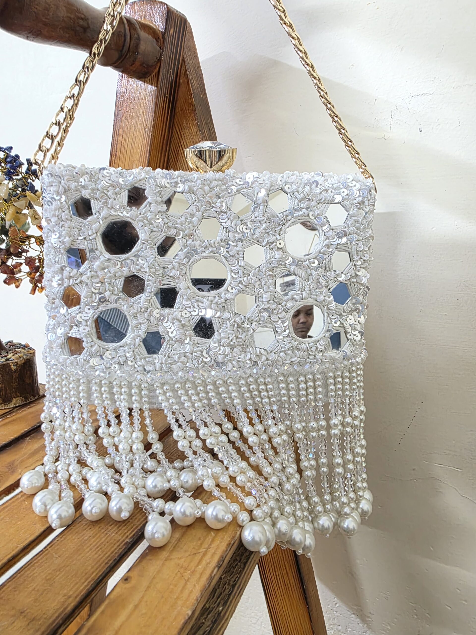 ✨ Mirror Magic Pearl Clutch ✨