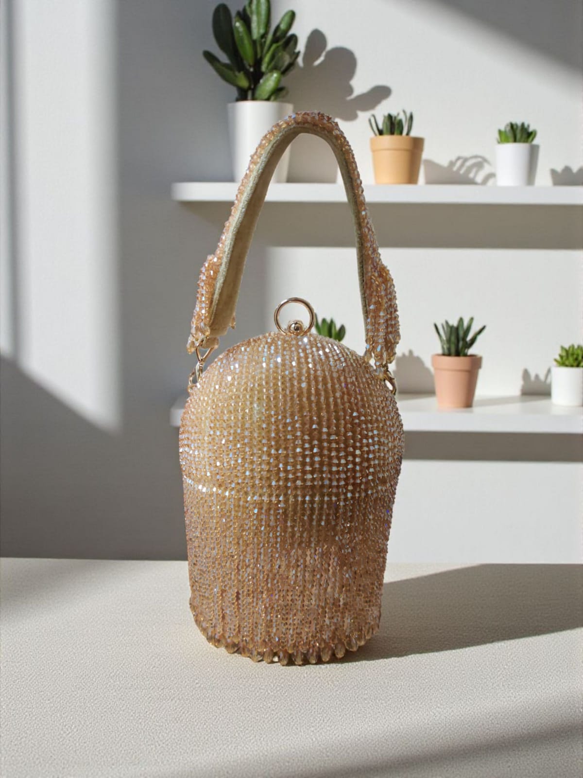 ✨ Champagne Crystal Bucket Bag ✨ - Image 2